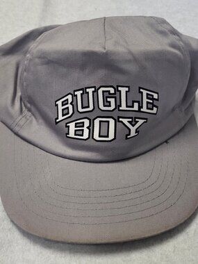 Bugle Boy Gray w/White Letter Baseball Cap Snap Back